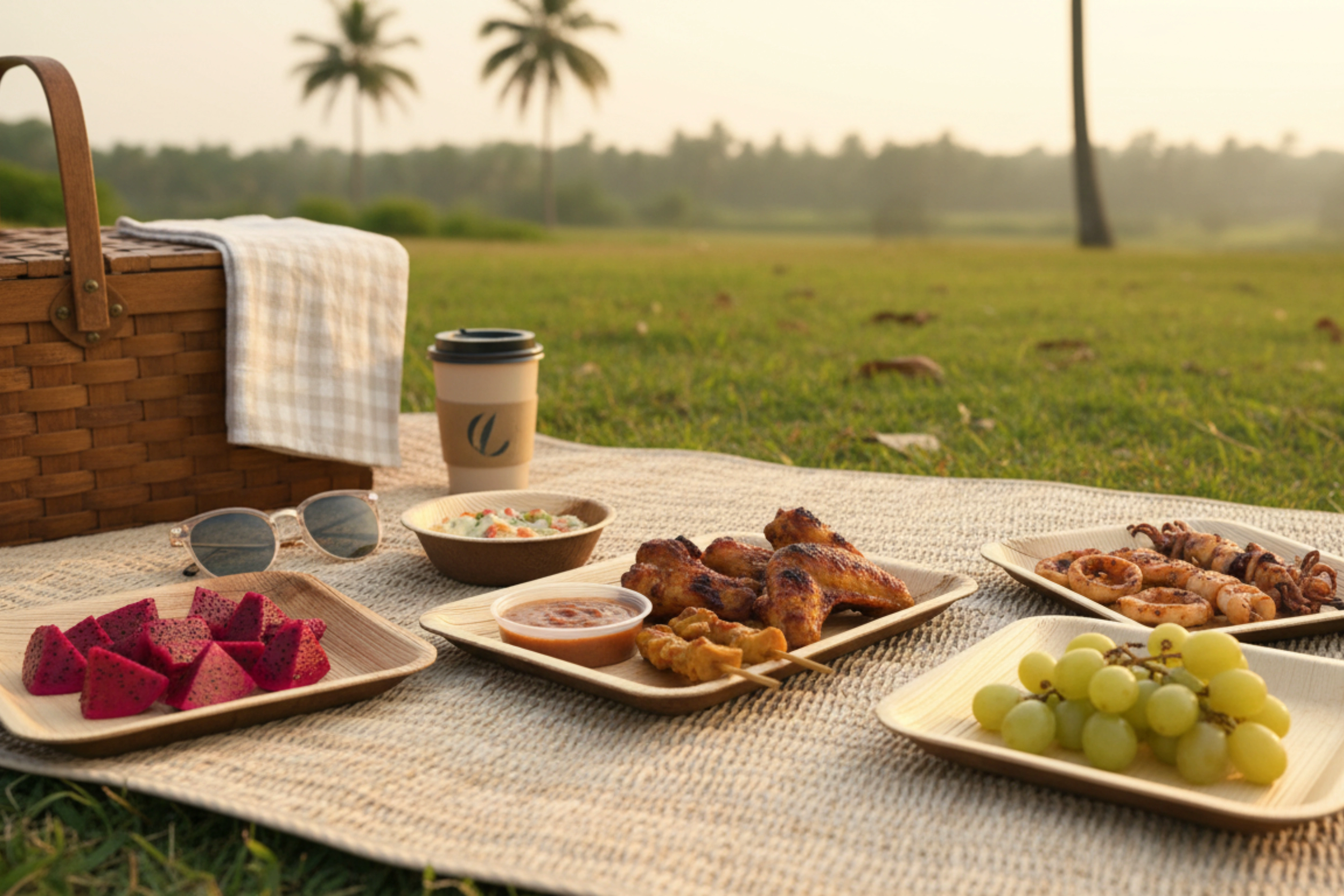 Stylish areca leaf plates for every occasion